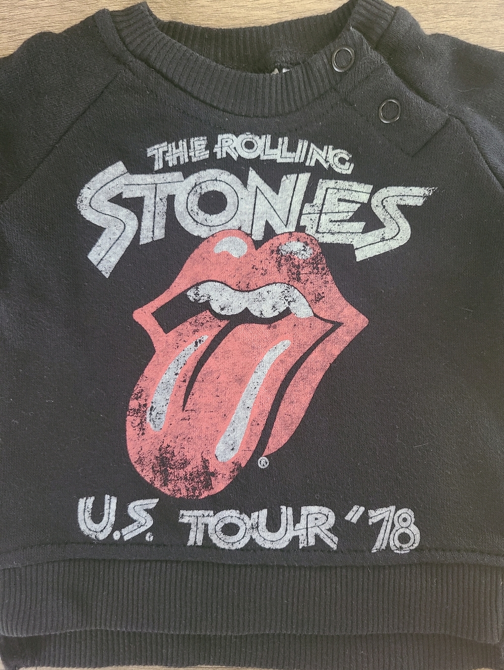 The Rolling Stones U.S. Tour '78 Baby Crewneck Sweatshirt  0-3 Months